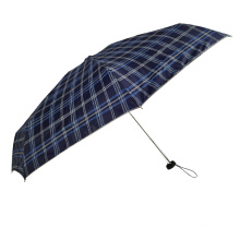 mini-poche petit parapluie à motif tartan 5 plis